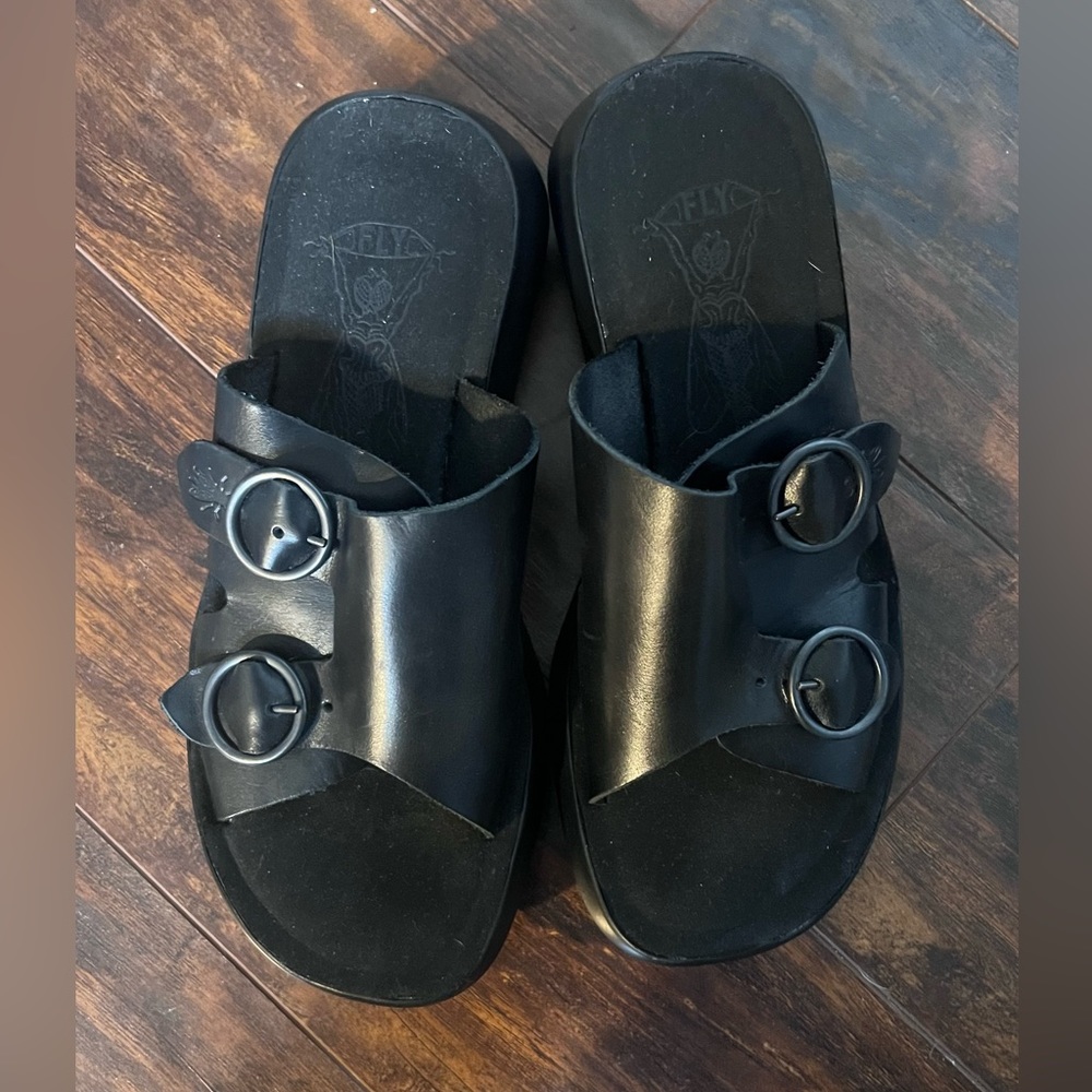 Fly London Slip On Sandals
